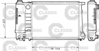 Radiators, Motora dzesēšanas sistēma VALEO 230365