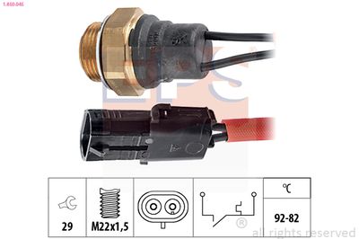 Термовыключатель, вентилятор радиатора EPS 1.850.045