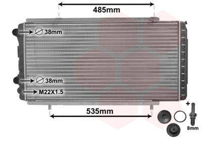 Radiators, Motora dzesēšanas sistēma VAN WEZEL 40002150