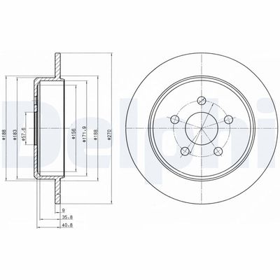 Тормозной диск DELPHI BG4313