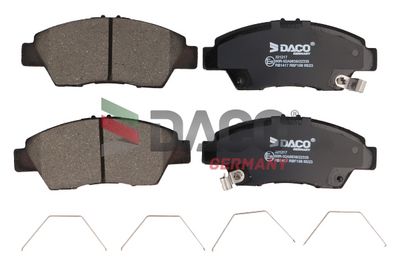 Bremžu uzliku kompl., Disku bremzes DACO 321217