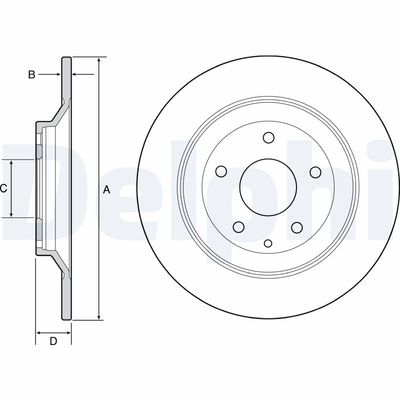 Тормозной диск DELPHI BG4567C