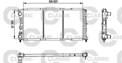Radiators, Motora dzesēšanas sistēma VALEO 230981