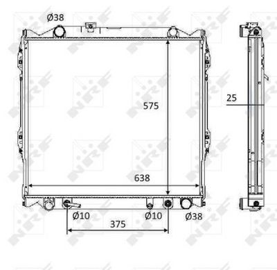 Radiators, Motora dzesēšanas sistēma NRF 58648