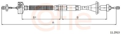 Трос, управление сцеплением COFLE 92.11.2913