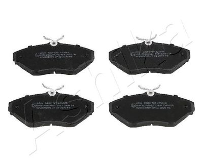 Bremžu uzliku kompl., Disku bremzes ASHIKA 50-00-0701