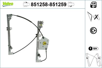 Стеклоподъемник VALEO 851258