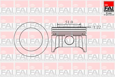 Поршень FAI AutoParts PK9-000