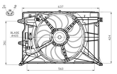 Ventilators, Motora dzesēšanas sistēma NRF 47948