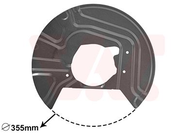 Dubļu sargs, Bremžu disks VAN WEZEL 0680372