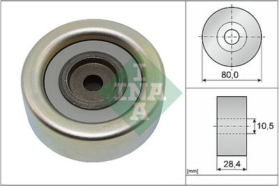 Паразитный / ведущий ролик, поликлиновой ремень Schaeffler INA 532 0933 10