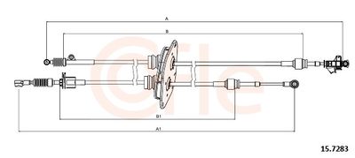 Трос, механическая коробка передач COFLE 92.15.7283
