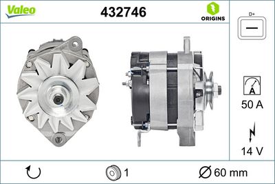 Генератор VALEO 432746