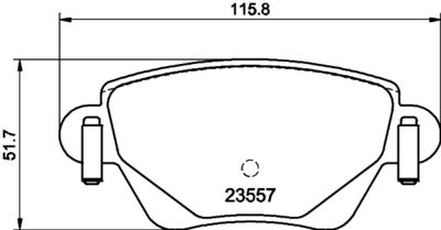 HELLA PAGID 8DB355009081 Bremžu uzliku kompl
