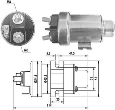 Ievilcējrelejs, Starteris MAGNETI MARELLI 940113050358