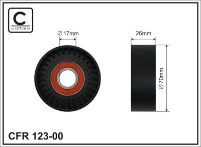 CAFFARO 12300 Parazīt-/Vadrullītis, Ķīļrievu siksna