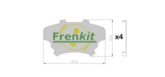 Pretčīkstēšanas plēve, Bremžu uzlikas FRENKIT 940301
