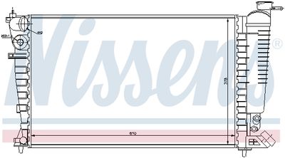 Radiators, Motora dzesēšanas sistēma NISSENS 61368