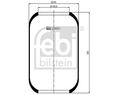 Pneimoatsperes spilvens, Pneimopiekare FEBI BILSTEIN 20661