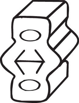 Резиновые полоски, система выпуска BOSAL 255-809