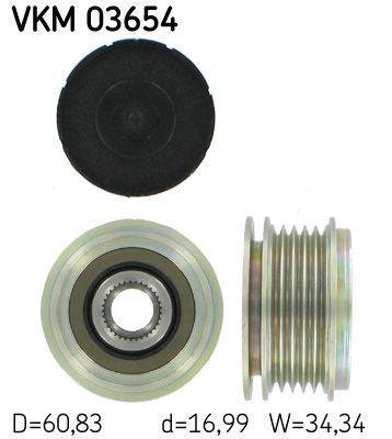 Механизм свободного хода генератора SKF VKM 03654