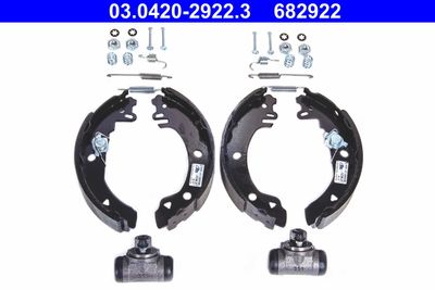 Bremžu loku komplekts ATE 03.0420-2922.3