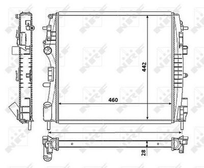 Radiators, Motora dzesēšanas sistēma NRF 53938