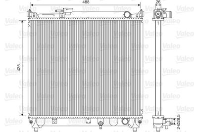 Radiators, Motora dzesēšanas sistēma VALEO 734662