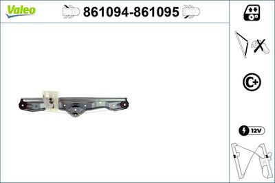 Стеклоподъемник VALEO 861094