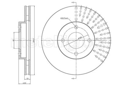 Тормозной диск METELLI 23-1659C