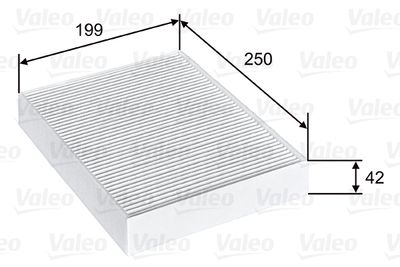 Filtrs, Salona telpas gaiss VALEO 715815