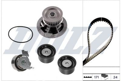 Водяной насос + комплект зубчатого ремня DOLZ KD325