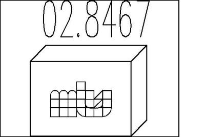 Монтажный комплект, глушитель MTS 02.8467