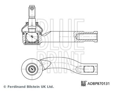 Наконечник поперечной рулевой тяги BLUE PRINT ADBP870131