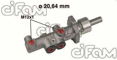 Galvenais bremžu cilindrs CIFAM 202-404