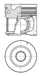 Поршень KOLBENSCHMIDT 41074600