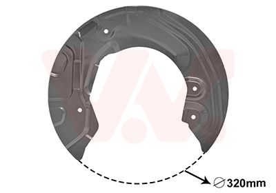 Dubļu sargs, Bremžu disks VAN WEZEL 0627371
