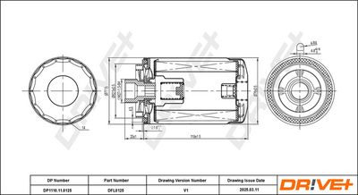 Масляный фильтр Dr!ve+ DP1110.11.0125