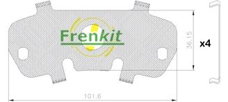 Pretčīkstēšanas plēve, Bremžu uzlikas FRENKIT 940308