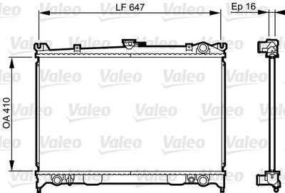 Radiators, Motora dzesēšanas sistēma VALEO 731654