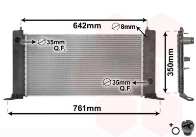 Radiators, Motora dzesēšanas sistēma VAN WEZEL 17002243