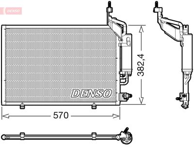 Конденсатор, кондиционер DENSO DCN10050