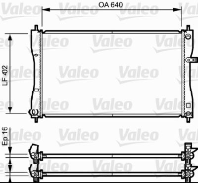 Radiators, Motora dzesēšanas sistēma VALEO 735056