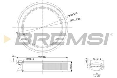 Gaisa filtrs BREMSI FA2132