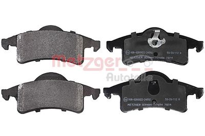Комплект тормозных колодок, дисковый тормоз METZGER 1170254
