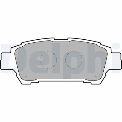 Комплект тормозных колодок, дисковый тормоз DELPHI LP1710