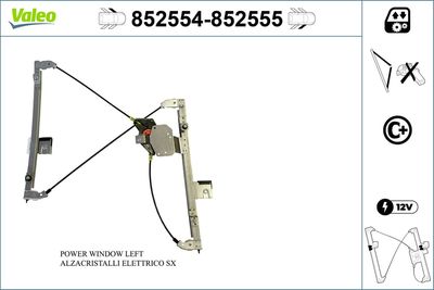 Стеклоподъемник VALEO 852554