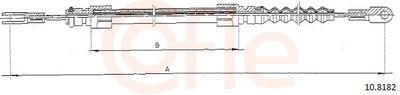 Тросик, cтояночный тормоз COFLE 10.8182