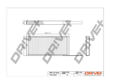 Фильтр, воздух во внутренном пространстве Dr!ve+ DP1110.12.0071