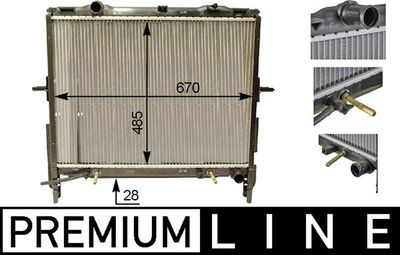 Radiators, Motora dzesēšanas sistēma MAHLE CR 1331 000P